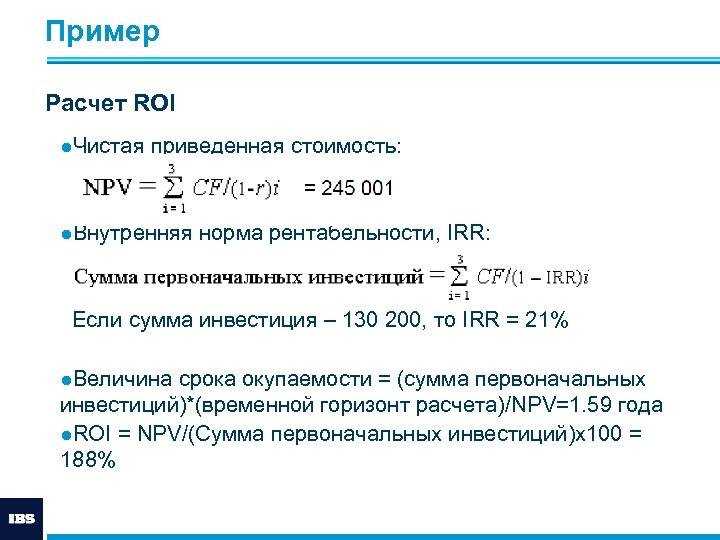 Рентабельность инвестированного капитала - уровень доходности от инвестиционных вложений (roi)