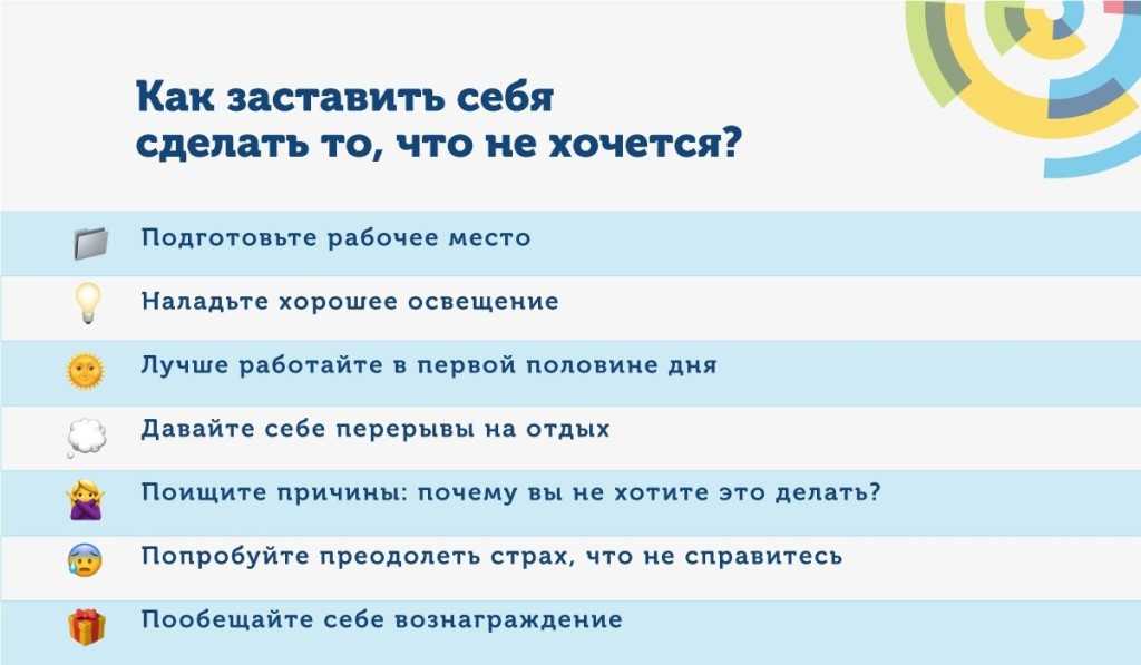 Как заставить себя работать когда не хочется или после выходных - способы и примеры как вдохновить себя на работу, если нет сил или энергии, методы уговорить и убедить себя на эффективный труд
